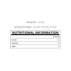 BCAA Άγευστη σκόνη 250/500/1000 g | MyProtein