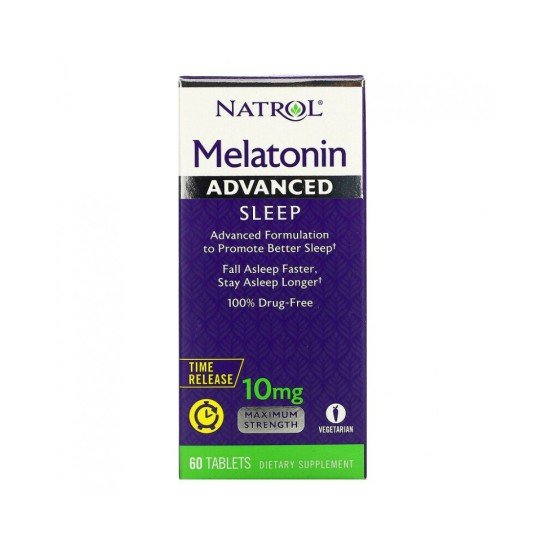 Advanced Sleep Melatonin 10 mg 60 tabs Controlled Release Natrol