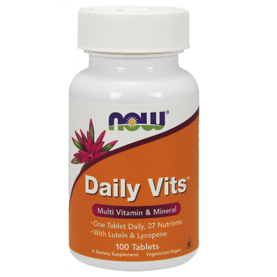 Daily Vits Multi 100/250 таблетки | Now Foods