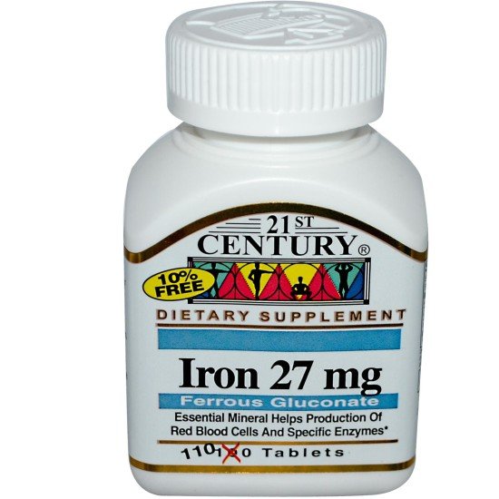 Желязо 27 мг 110 таблетки | 21st Century БМ