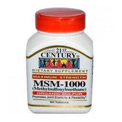 MSM 1000 mg 90 tablete LIGNISUL™ | 21st Century