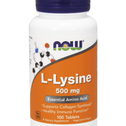 L-Lysine Лизин 500 мг 100/250 таблетки | Now Foods 