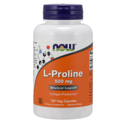 L-Proline 500 мг 120 капсули | Now Foods 