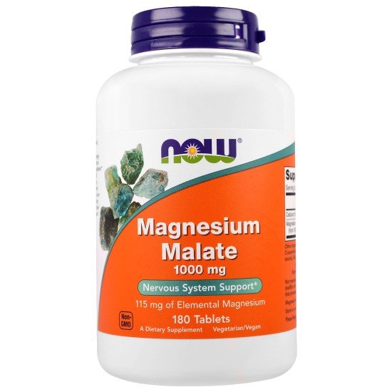 Magnesium malate 1000 mg 180 tablets Now Foods