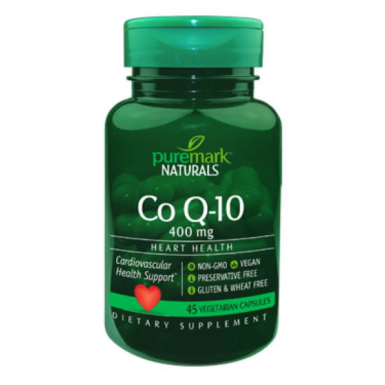 Koenzim Q-10 400 mg 45 Kapsül | Puremark Naturals